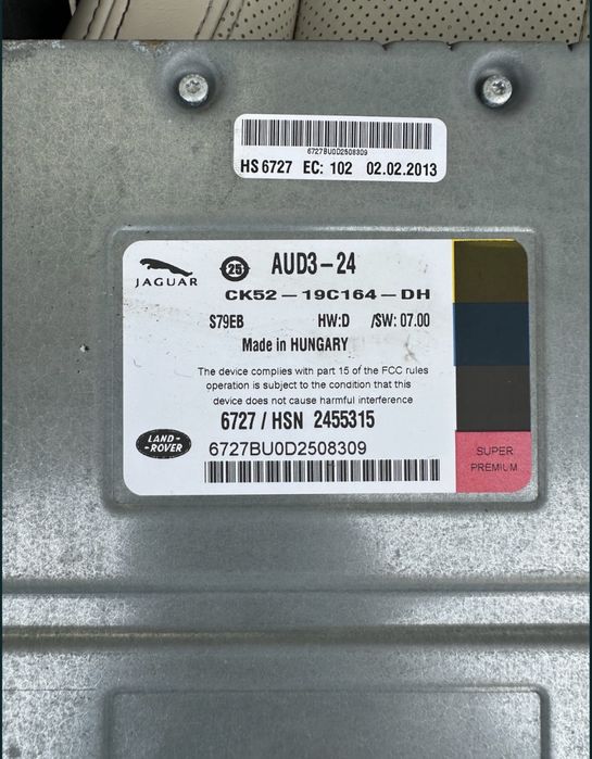 Amplificator audio Land Rover Jaguar CK5219C164DH pentru Range Rover L405 (2013-2021)