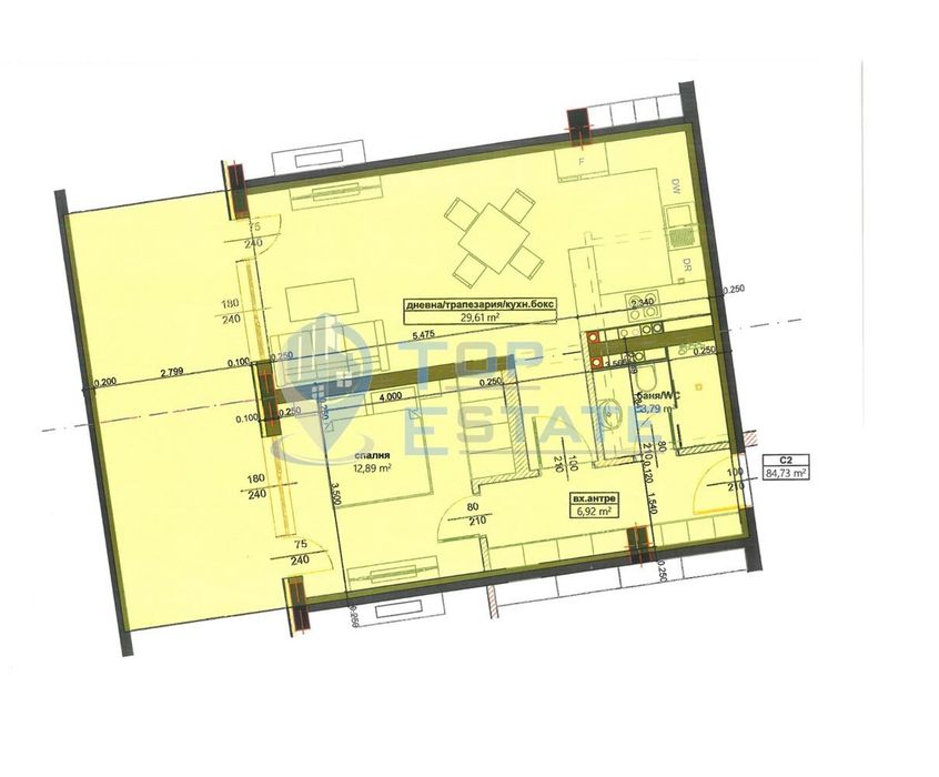 2-стаен в Велико Търново-Бузлуджа площ 102 цена 107200