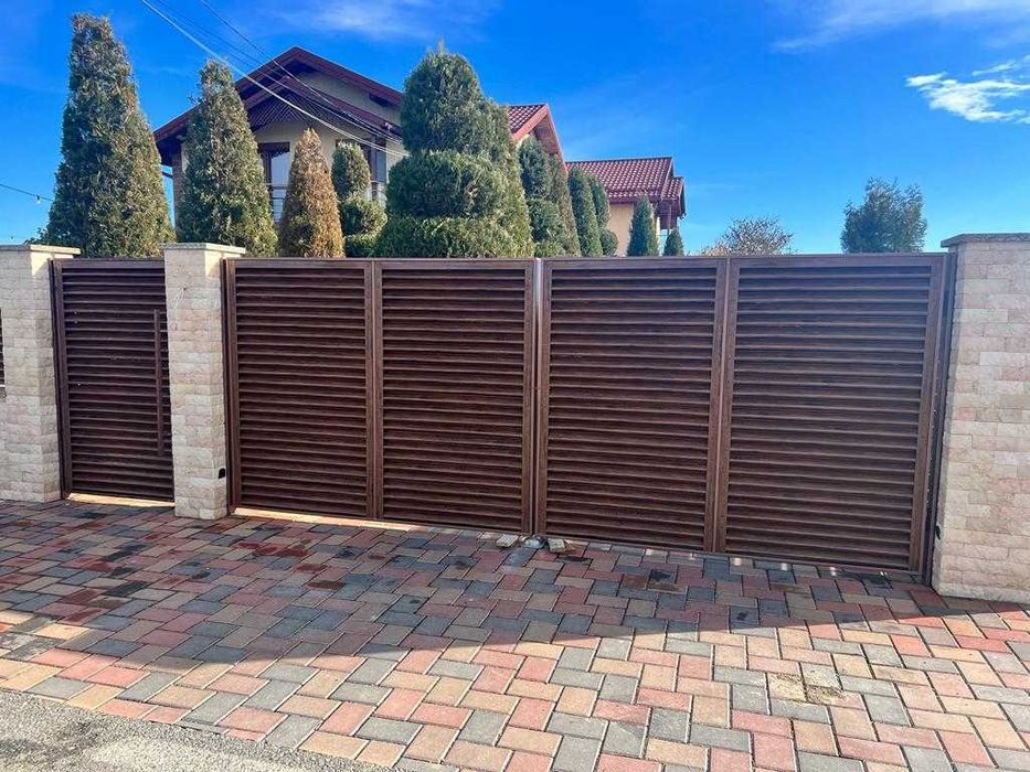 Хоризонтална ограда - щора, ограда за двор