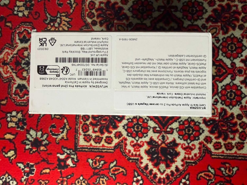 AirPods Pro 2 USB-C MagSafe MTJV3ZM/A – ca noi, dopuri noi + set extra