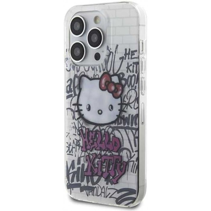 Гръб Hello Kitty IML Bricks Graffiti за iPhone 15, 15 Pro, 15 Pro Max