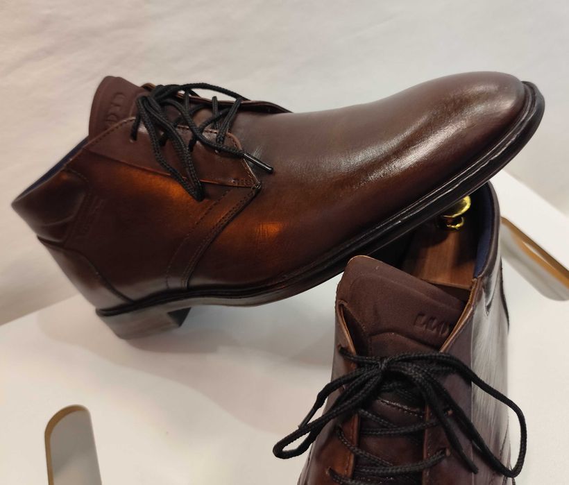 Ghete lace-up premium 43 43.5 LLOYD piele naturala moale maro
