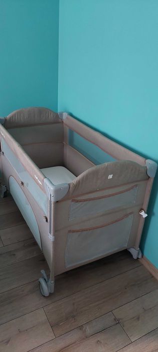 Детско креватче / Бебешка кошара на две нива Kikka boo + матрак Икеа