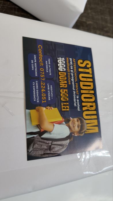 Colantari Autocolante Stikare Carti de vizita Flayere pliante Benare