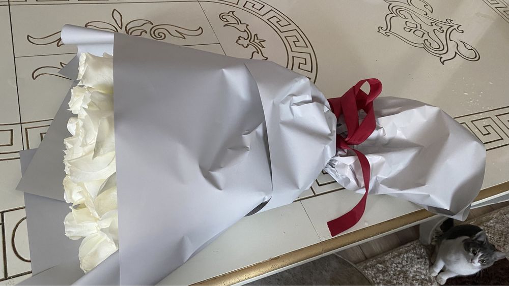 Букет белых роз очень красивые