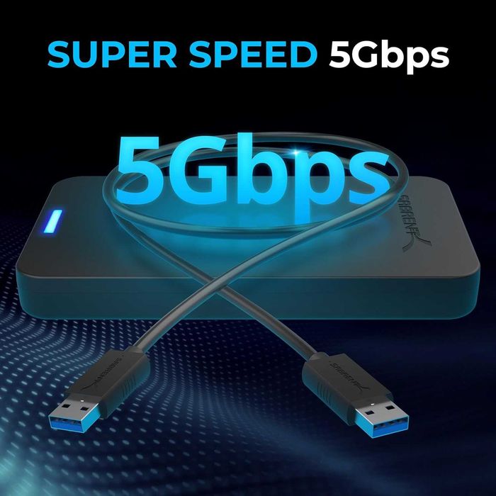 Carcasă externă Sabrent USB 3.0 pentru HDD/SSD SATA 2.5" – Tool-Free, UASP, până la 5 Gbps
