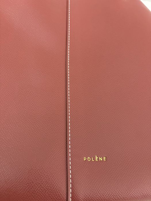 Сумка-тоут polene в коньячном оттенке