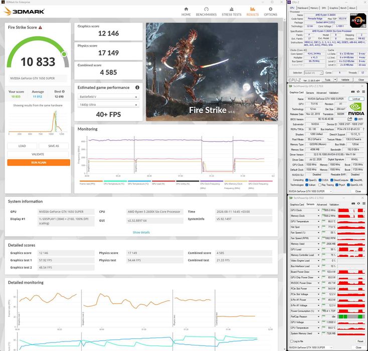 Palit GeForce GTX 1650 Super GamingPro 4GB GDDR6 ca noua