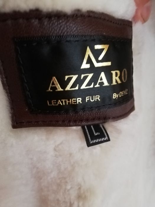 Geaca piele bărbati Azzaro L cu blana