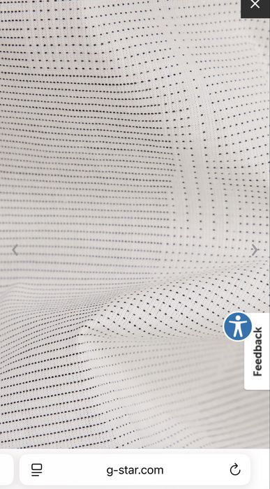 Нова дамска риза с къс ръкав G-Star RAW М бял с етикет