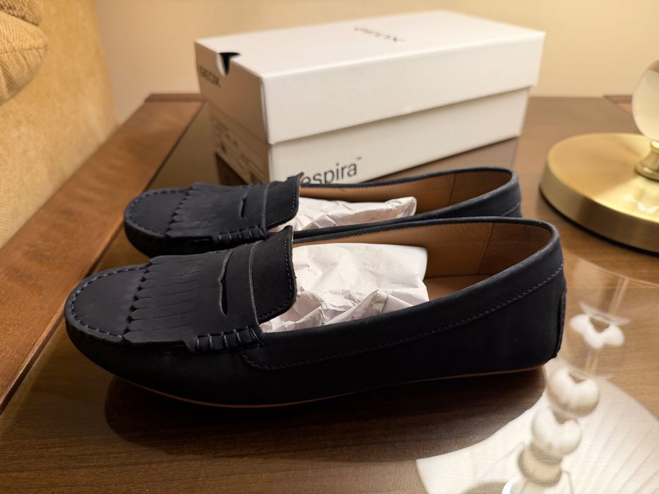 Geox leather loafers