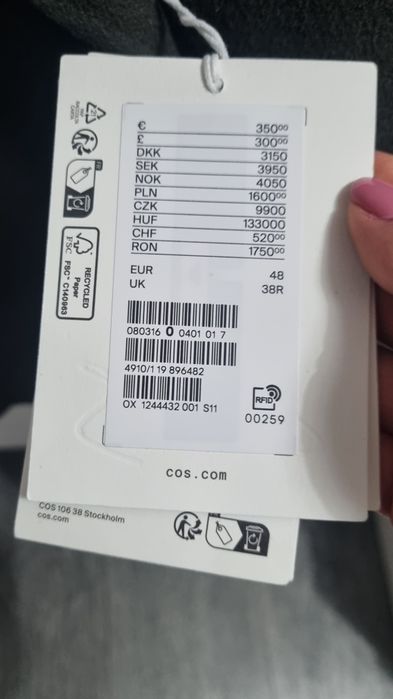 Haina bărbătească de lână Cos