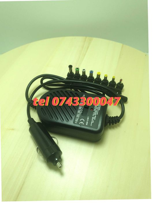 Alimentator Auto Universal Laptop12v 8 Capete Schimb