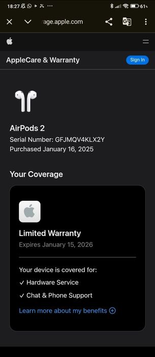 Продам Airpods 2 оригинал