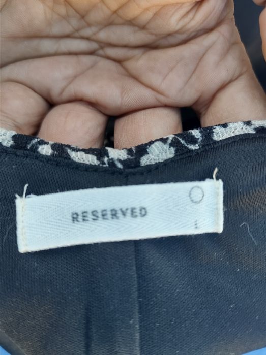 Rochie lunga volane si flori jersey Reserved L