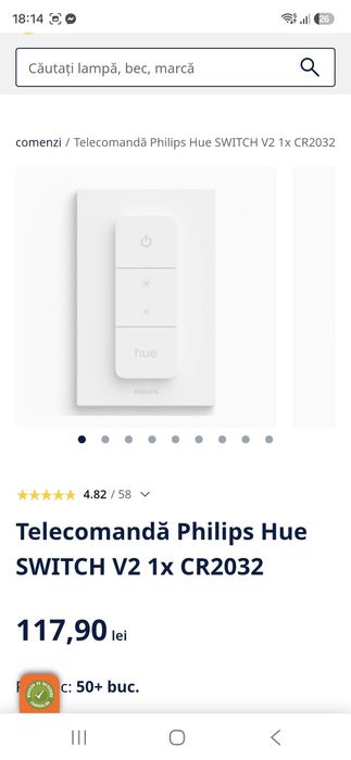 Vând 3 bucati lampi plus telecomanda lor
