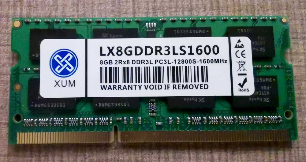 RAM SОDIMM памет 16Gb (2x 8Gb) DDR3L 1600MHz CL11 1.35v