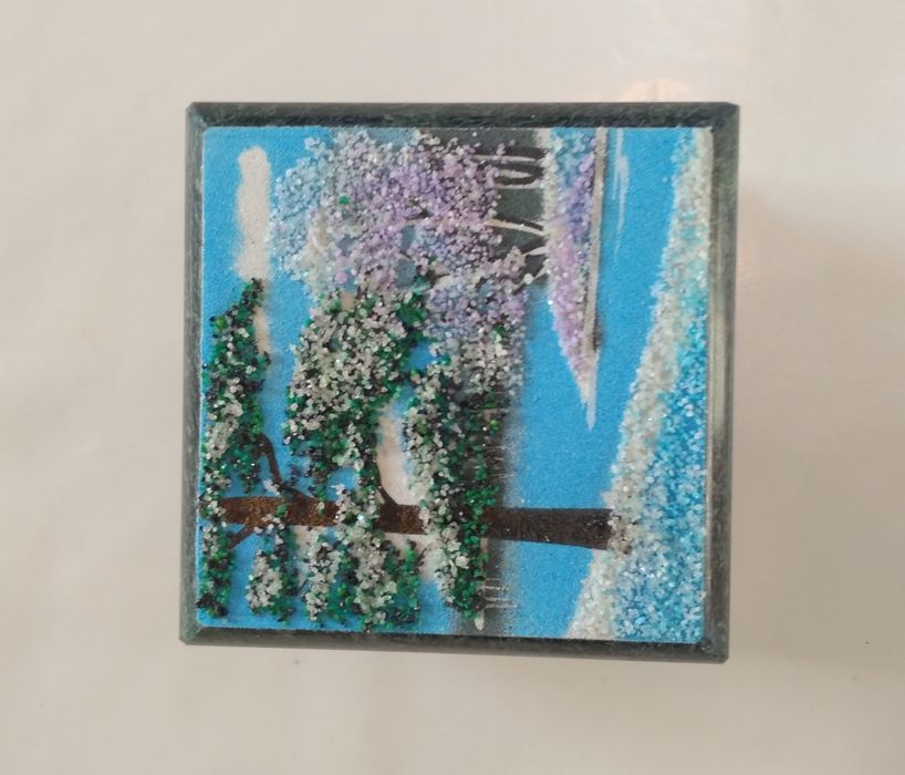 Шкатулка из натурального камня