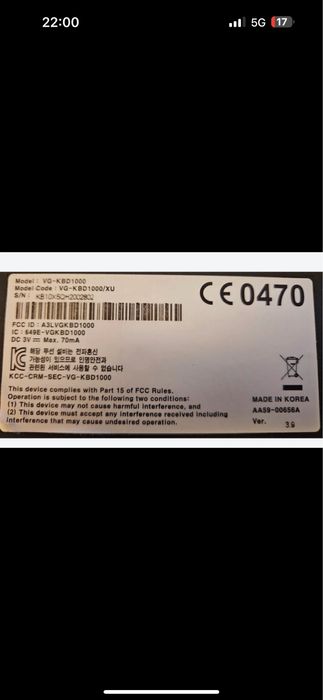 Tastatura wireless samsung