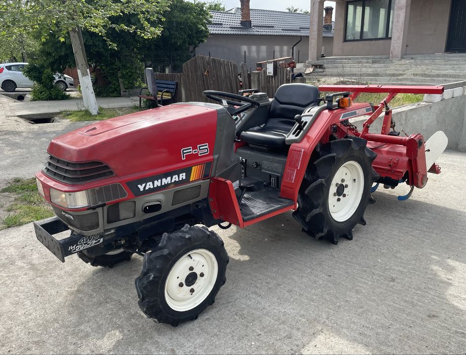 Tractor japonez Yanmar F-5  4x4 freza de sol Iseki Kubota