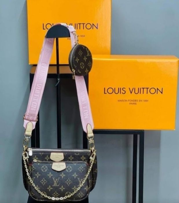 Geanta 3 în 1 Louis Vuitton/duper model, saculet, etichetă