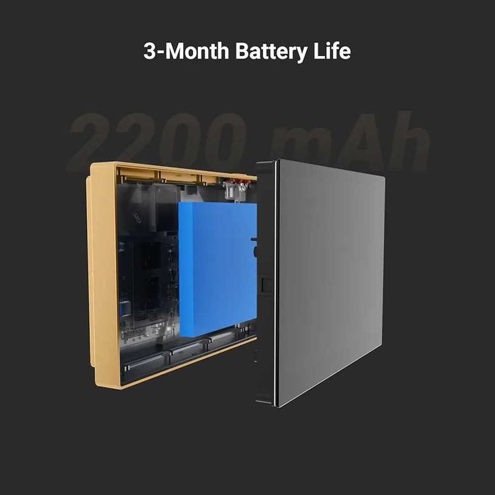 Безжична шпионка за врата EZVIZ CP2 с 4.3" монитор, отвор 14–26 мм...