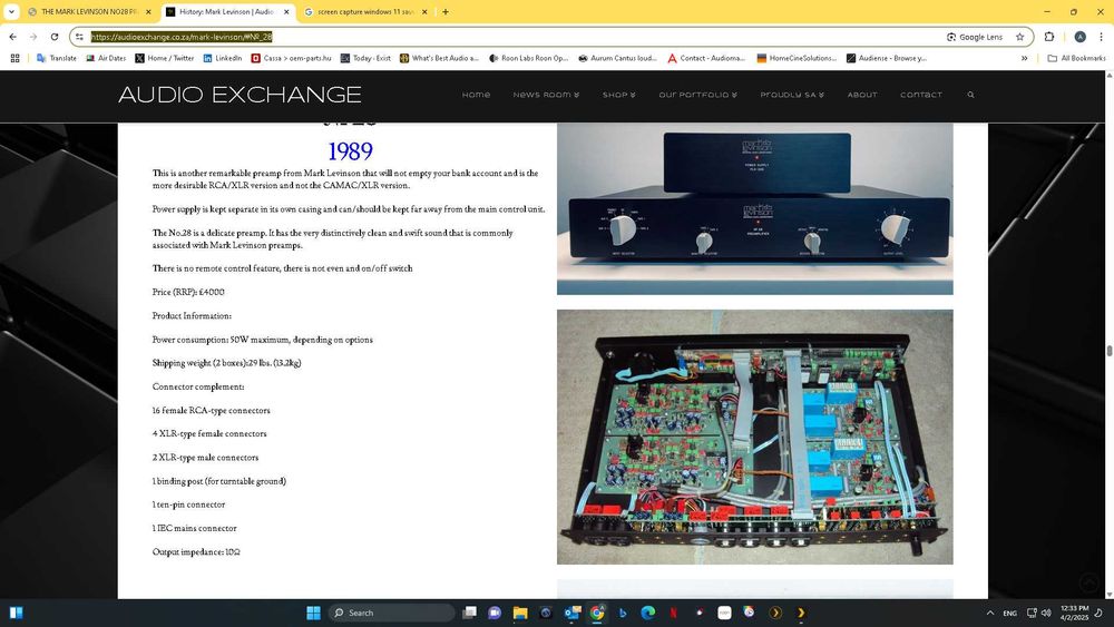Preamplificator Mark Levinson ML 28