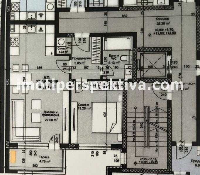 Продава се Двустаен апартамент в Пловдив, Христо Смирненски - 77 кв.м за 2384 €/кв.м - Снимка #15