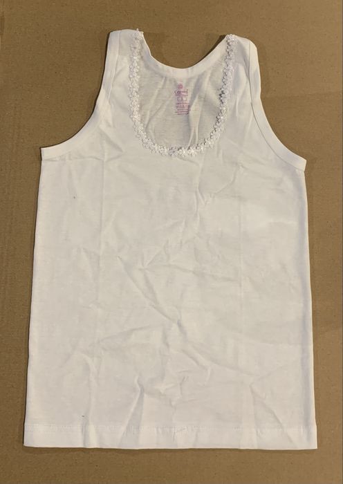 Maieuri dama - bretea ingusta si lata culoare albe si bej - 5 lei