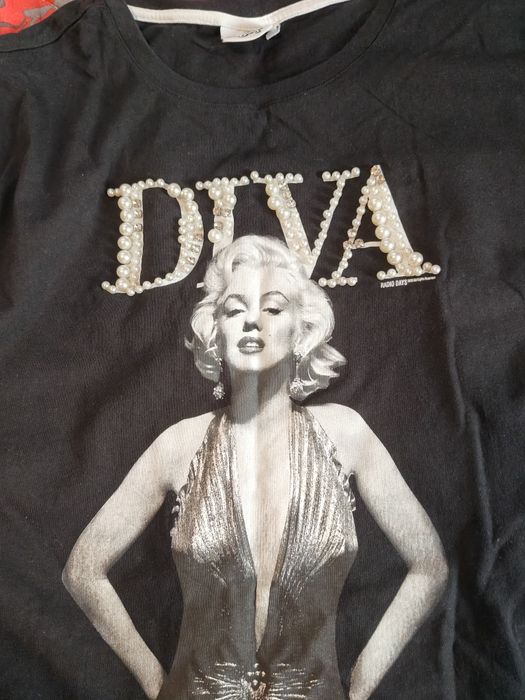 Tricou dama XL perle atașate