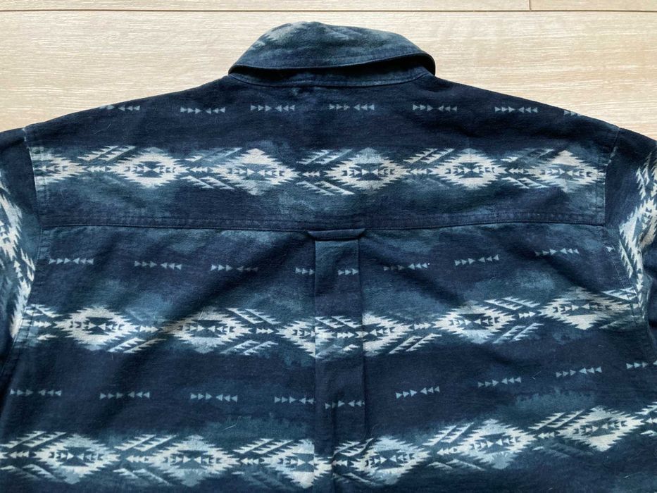 Woolrich Deep Navy SW Ombre мъжка дебела риза размер L