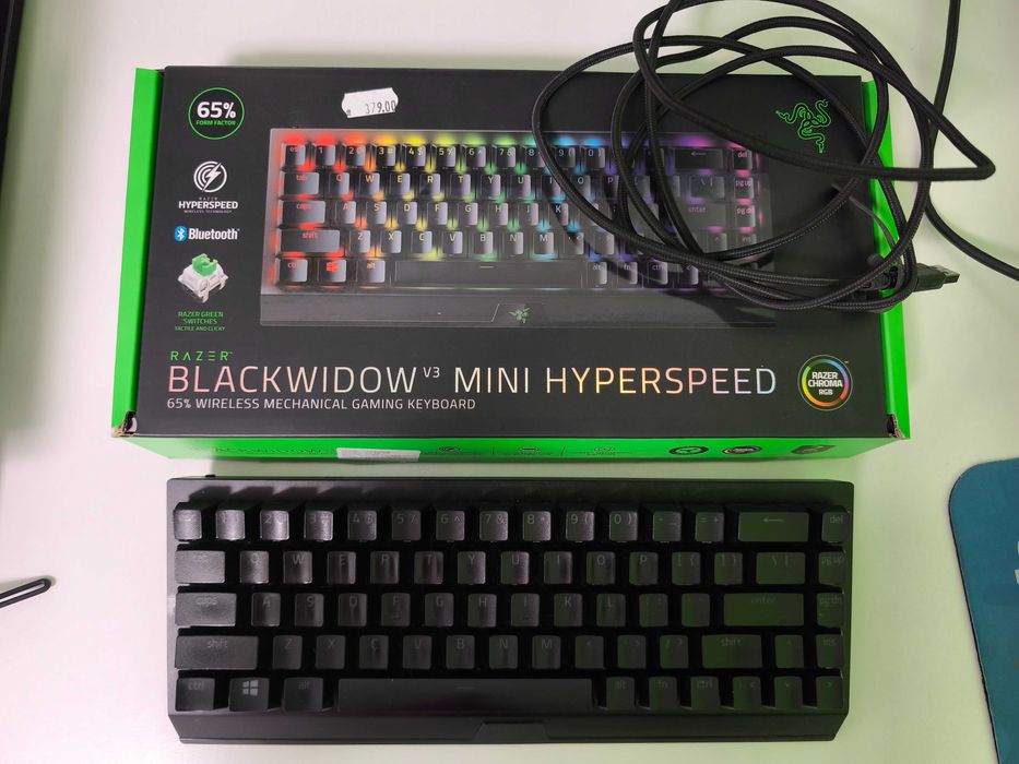 Razer BlackWidow V3 Mini HyperSpeed – Green Switch | Като нова