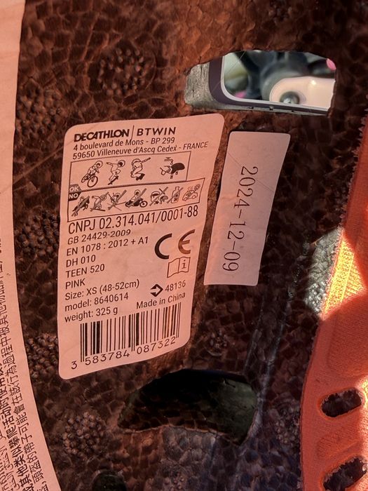 Set bicicleta plus casca pentru copii btwin