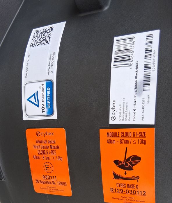 Кошче за кола Cybex  Cloud G i-Size Plus, 40 – 87 см