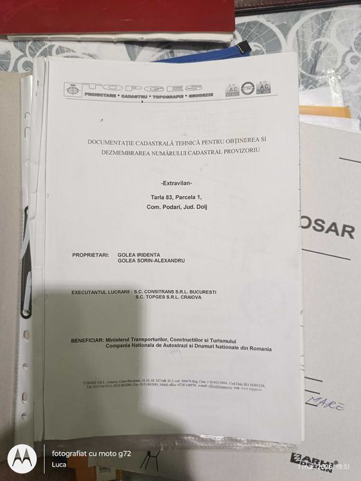 Teren extravilan Podari