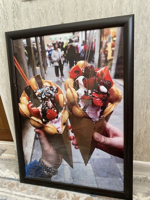 Картина с изображением бургера — для кафе, кофейни, фастфуда,бар