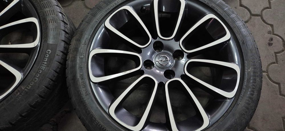 Jante r17 Opel 3154 cu anvelope  215/45/17 Continental