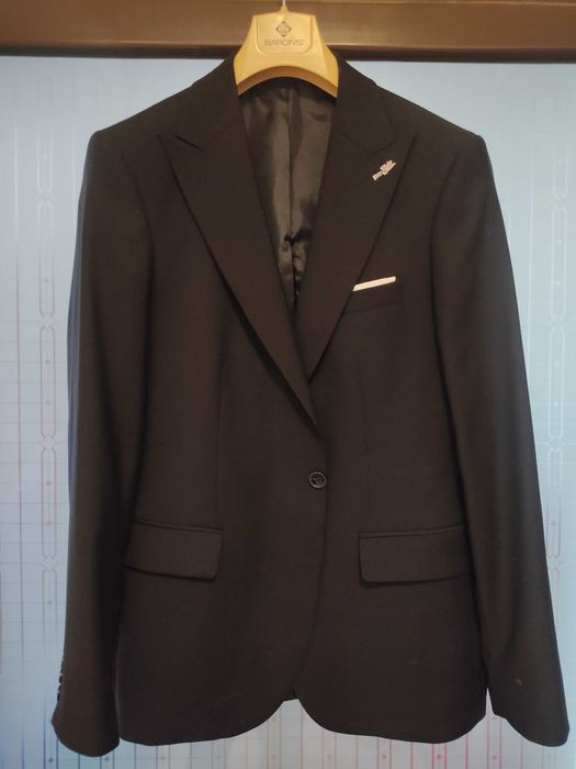 Sacou masura m Philip Guston, Sacou lana extrafina dungi fine,