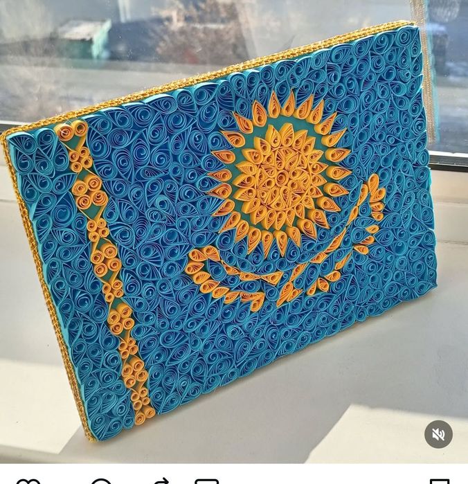 Поделки,флаг Казахстана