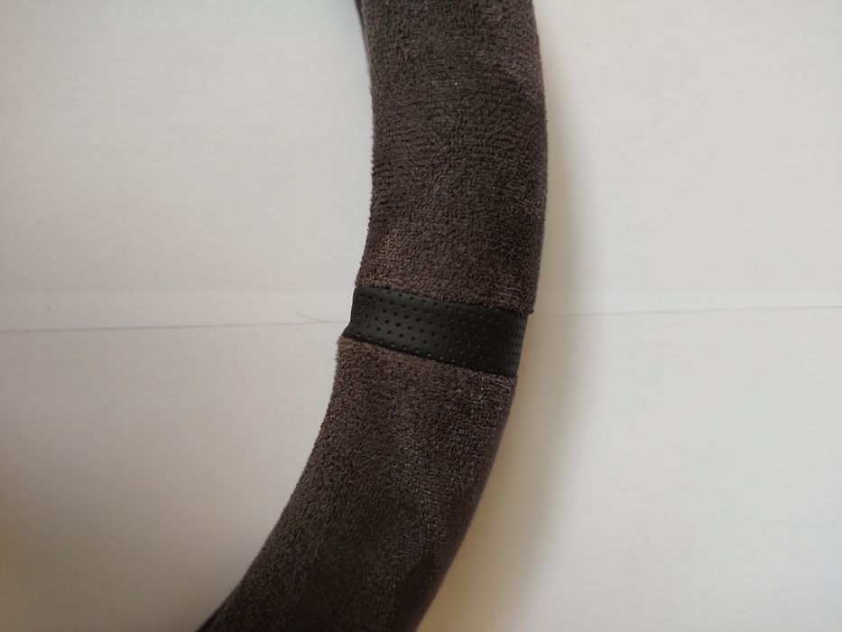 Husa volan din textil cu piele