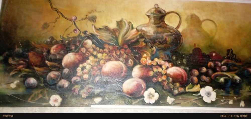 Натюрморт холст масло 50см-118см.  Коллектив  художников.