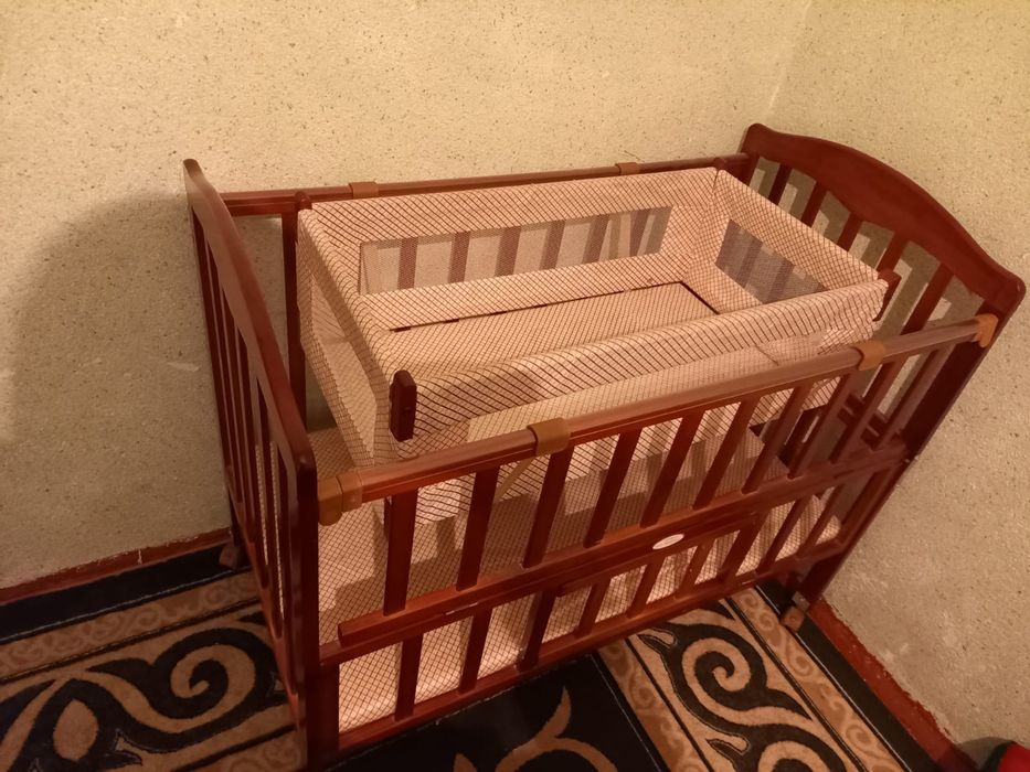 Детский кровать с люлькой!!!