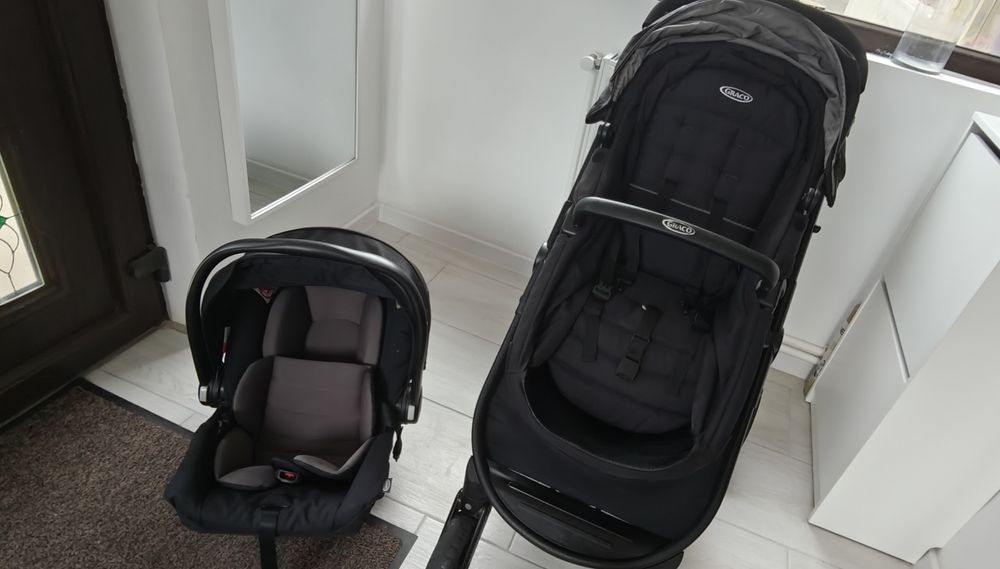 Căruț GRACO + scoica atașabilă + ISOFIX. GRACO