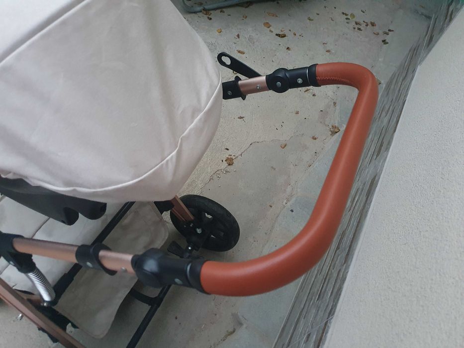 Комбинирана детска количка Moni - Polly 3 в 1, бежова