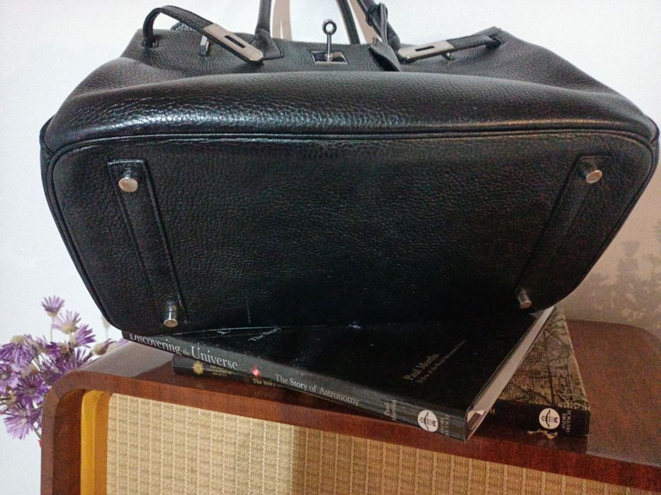 Geanta piele neagra