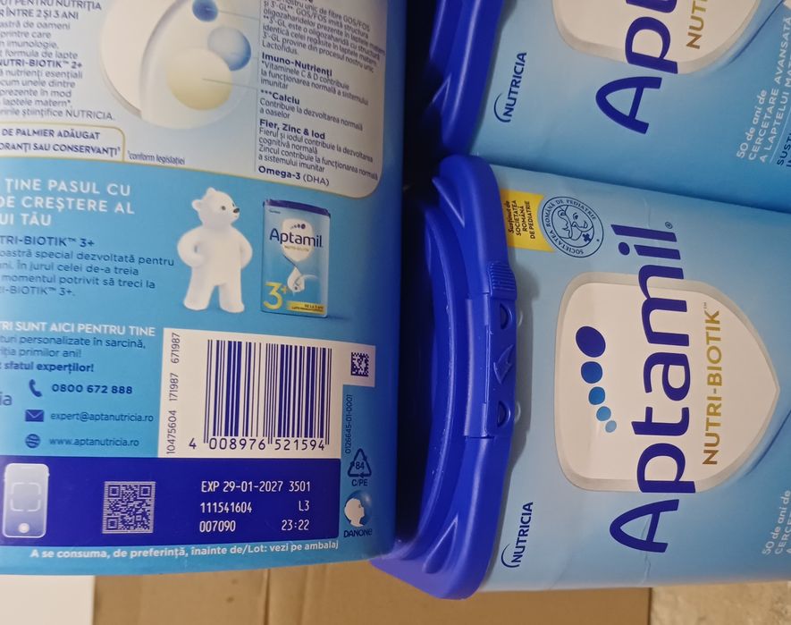 Lapte praf Aptamil  2/3 ani, noi cu etichetă