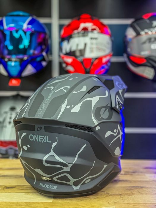 Casca Moto Cross O’neal Splash Black/Grey