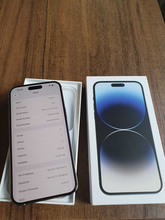 Iphone 14 pro max 128g.