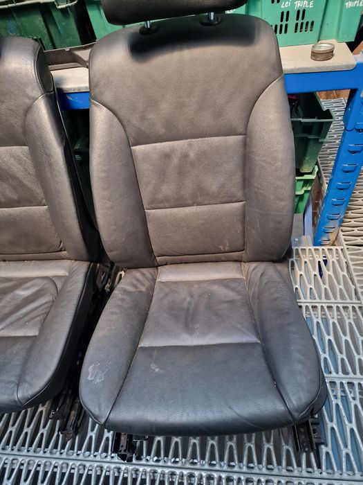 Scaune bancheta interior bmw e60 e61 cu  încălzire piele neagra