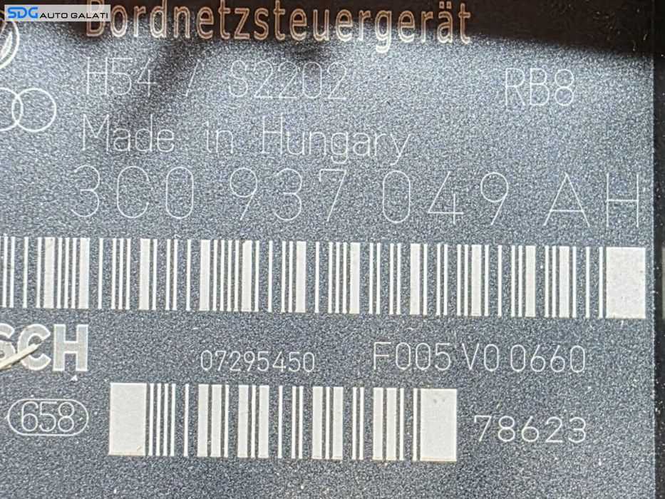 Unitate Modul Calculator Confort Comfort Panou Tablou Sigurante Audi A3 8P 2004 - 2010 Cod 3C0937049AH [L4993]